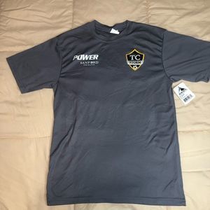 Brand new Youth Large Compression Shirt . Gray. Augusta Sportswear.